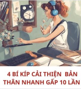 1. Tăng năng suất với thủ thuật Pomodoro Pomodoro là phương pháp sử dụng một bộ đếm thời gian để nâng cao tối đa sự tập trung trong công việc Các bước để thực hiện phương pháp Pomodoro: Bước 1: Chọn công việc mình sẽ làm. Bước 2: Đặt thời gian, thông thường là 25 phút. Bước 3: Làm việc cho đến khi hết 25 phút Bước 4: Nghỉ giải lao 5 phút. Bước 5: Sau 4 lần nghỉ giải lao trên thì kéo dài hơn TG làm việc lên 10 phút (hoặc 15 - 30 phút tùy công việc và sức của mỗi người). Pomodoro đòi hỏi sự nỗ lực từ bản thân mỗi người rất cao và chỉ thực sự tác động tới cách bạn làm việc khi có cố gắng. Tuy nhiên, nếu kiên trì áp dụng, bạn chắc chắn sẽ nhận được kết quả 2. Lưu lại kiến thức bằng cách viết lại những gì bạn học Bạn đã bao giờ nghe một bài giảng hay đọc xong một cuốn sách mà lại có cảm giác dường như mình chẳng nhớ được gì hay không? Trường hợp này chẳng có gì là lạ vì chúng ta không có đủ thời gian để xử lý hết thông tin Bằng cách viết lại một cách ngắn gọn, súc tích nhất những gì bạn đã được học, bạn sẽ lĩnh hội được một lượng kiến thức đáng ngạc nhiên. Đây cũng chính là mẩu ghi chú rất tiện dụng bạn có thể sử dụng bất cứ đâu hay bất cứ khi nào nếu bạn quên. Đã có minh chứng rằng những mẩu ghi chú viết t.ay nhỏ hữu ích hơn cho việc học tập và ghi nhớ 3. Biết mình biết người trăm trận trăm thắng Nếu bạn muốn thành công, điều quan trọng là hãy nhìn nhận bản thân và công việc của bạn một cách khách quan. Nếu bạn nghĩ tất cả những gì mình làm thật kỳ diệu và đáng ngạc nhiên thì bạn sẽ chẳng bao giờ cải thiện được bản thân mình bởi sẽ chẳng bao giờ bạn nhận được những lời nhận xét mang tính xây dựng của bạn bè hay đồng nghiệp. Tương tự, nếu bạn đ*nh gi.á thấp những gì mình làm, sự tự tin của bạn sẽ m.ất dần và vì thế bạn bỏ lỡ biết bao cơ hội tuyệt vời của mình. Bạn có thể phát triển sự tự nhận thức bằng những phản chiếu về bản thân mình hàng ngày. Bạn có thể nhờ đồng nghiệp hay bạn bè cho ý kiến ph.ản hồi trung thực về bản thân bạn hay suy xét xem điều gì thúc đẩy hành vi của bạn. 4. Thực hành kỹ năng đọc hiểu nhanh để lĩnh hội được một lượng lớn thông tin Có rất nhiều cuốn sách tuyệt vời, những trang blog hữu ích và các bài báo được xuất bản mỗi ngày, tuy nhiên để đọc được hết chúng trong khoảng thời gian ngắn là điều không thể. Vậy rèn luyện kỹ năng đọc hiểu nhanh là một giải pháp. Thực hành sử dụng ngón t.ay để dẫn lối cho m.ắt của bạn khi đọc, và tăng tốc độ nhiều nhất có thể. Thay vì tập trung vào một vài từ trong một khoảng thời gian, tận dụng tầm nhìn ngoại vi của bạn khoanh vùng toàn bộ văn bản một lúc. Bạn cũng có thể tải phần mềm luyện đọc hiểu nhanh để luyện. Nếu bạn muốn cải thiện bản thân nhanh hơn gấp mười lần hay thậm chí hơn thế nữa hãy tập trung phát triển 4 kỹ năng này. Với 4 kỹ năng này, bạn sẽ có năng suất cao hơn, lưu giữ lại thông tin tốt hơn, và tự tin hơn. Vậy thì, dù mục tiêu cuối cùng của bạn là gì thì nó cũng đâu còn đáng ngại nữa.