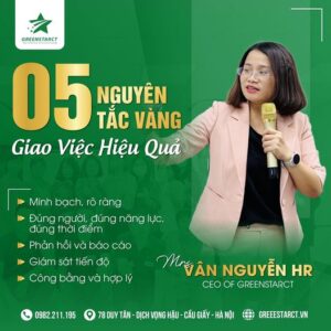 5 nguyên tắc giao việc hiệu quả