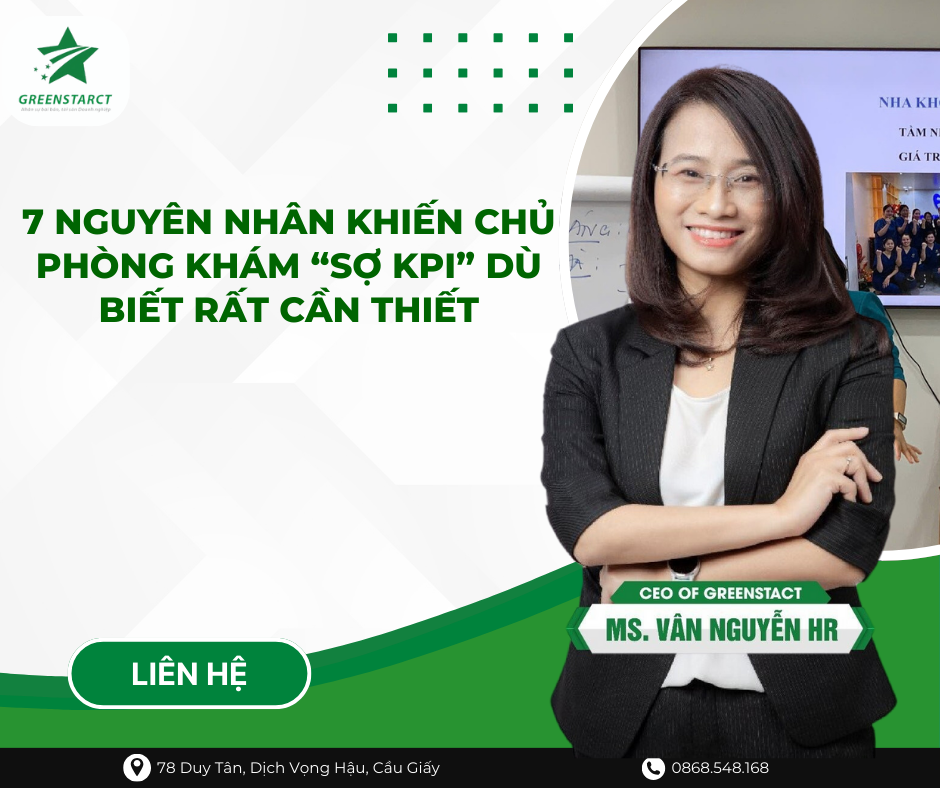 7 nguyên nhân khiến chủ phòng khám “sợ KPI” dù biết rất cần thiết
