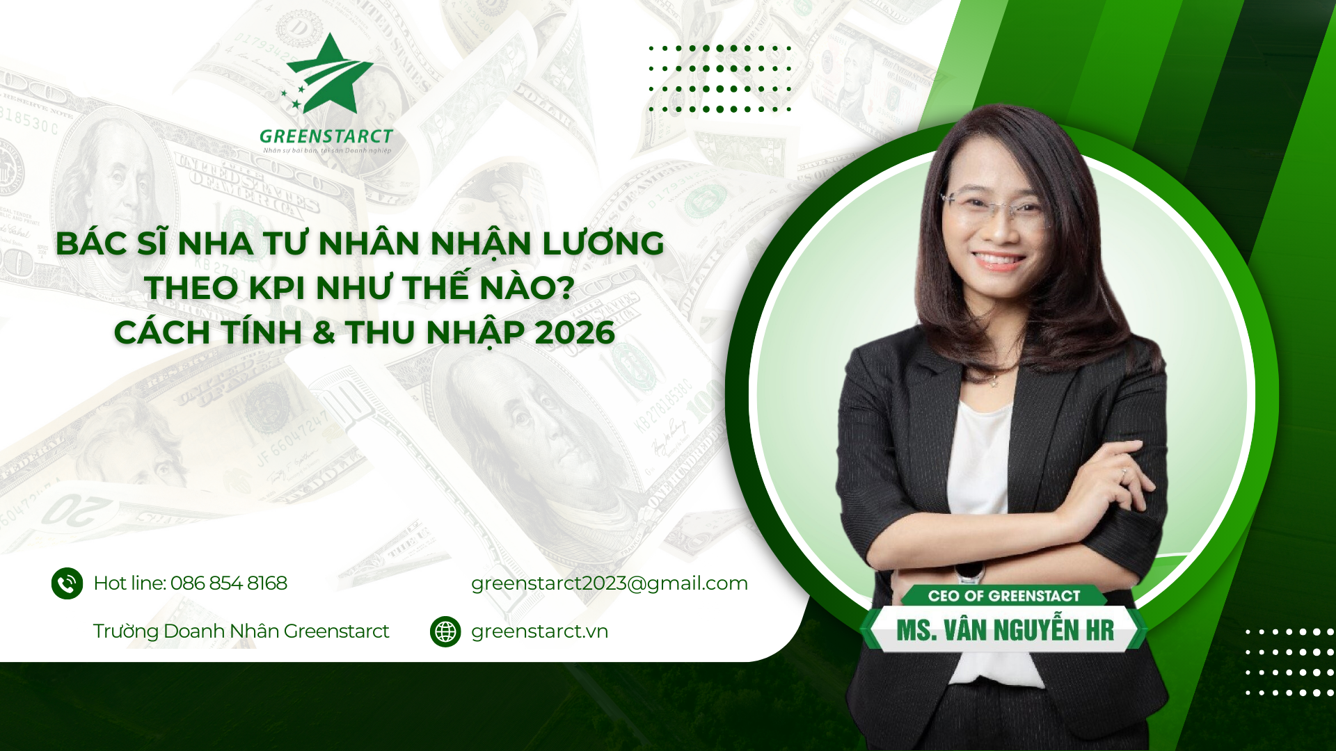 Bác Sĩ Nha Tư Nhân Nhận Lương Theo KPI Như Thế Nào? Cách Tính & Thu Nhập 2026