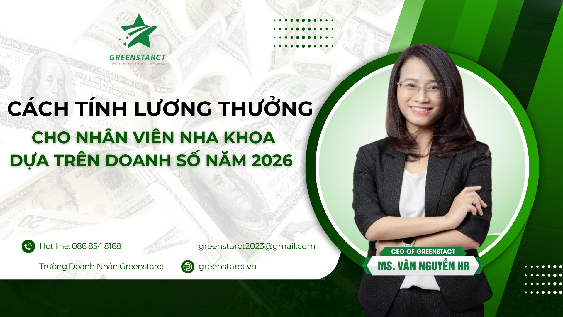 Cách tính lương thưởng cho nhân viên nha khoa dựa trên doanh số năm 2026
