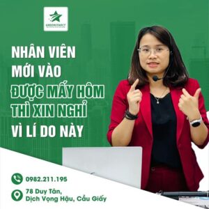 Nhân viên mới vào làm thì xin nghỉ
